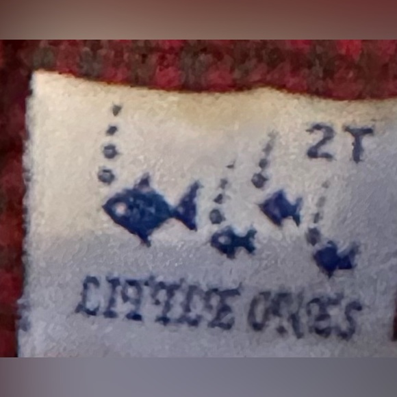 Little Ones Red & Blue Checkered Pants - 100% Cotton - Size 2T - New w/ Tags - Picture 3 of 7